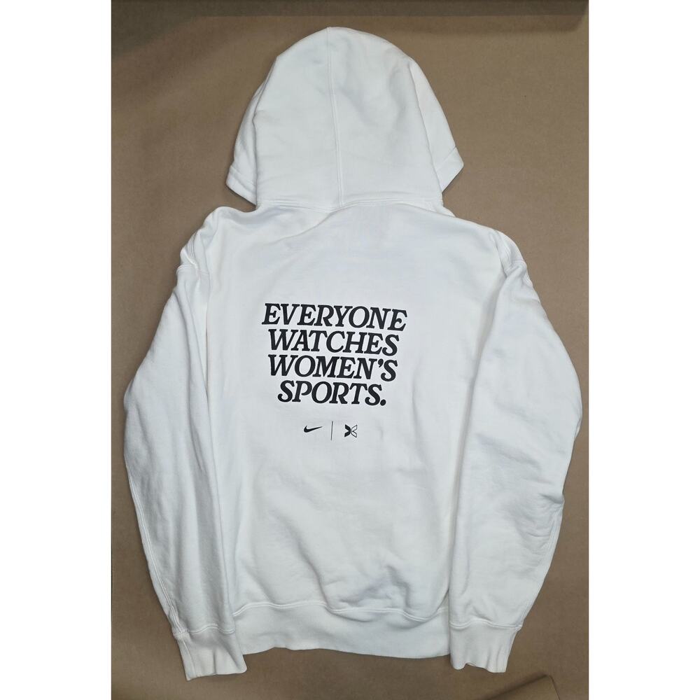Nike TOGETHXR Hoodie Mens S white Everyone Watches Womens Sports Sweatshirt Cozy - Picture 3 of 6